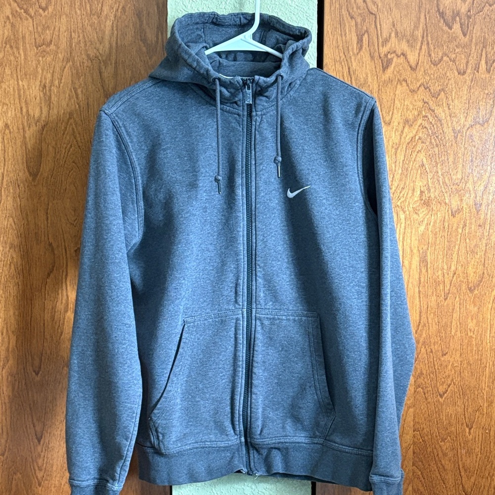 Nike Charcoal Full-Zip Hoodie Medium
